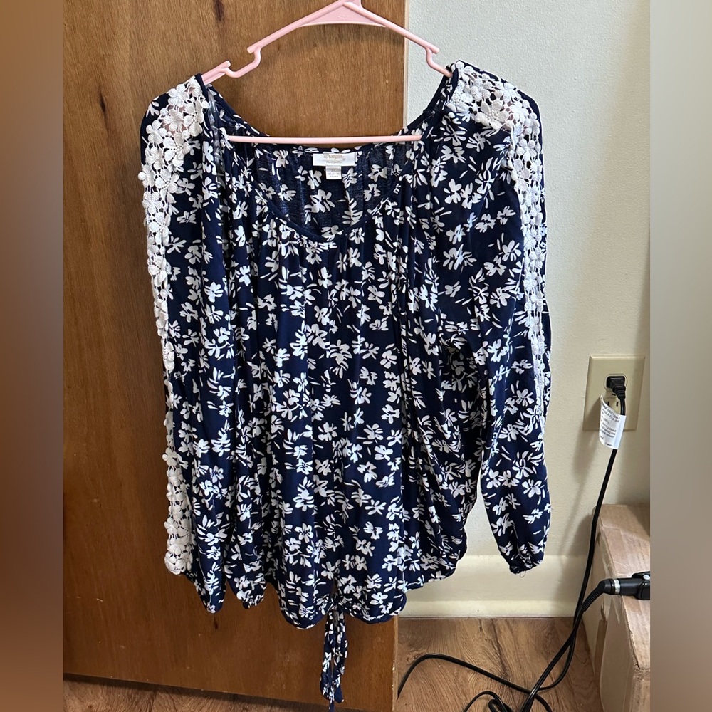 Wrangler Floral Long Sleeve Top
